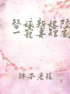 替嫁新娘陆总第一宠妻短剧