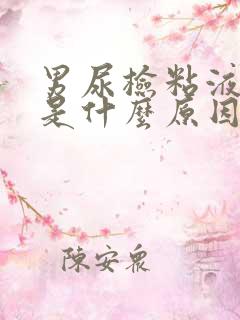 男尿检粘液丝高是什么原因引起的