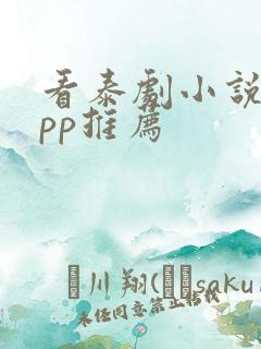 看泰剧小说的app推荐