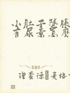 小肚子坠胀感总有尿意怎么回事