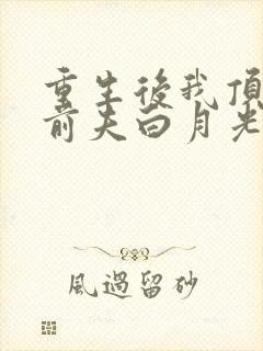 重生后我顶替了前夫白月光最新版