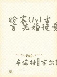 盼寡(1v1古言 先婚后爱)