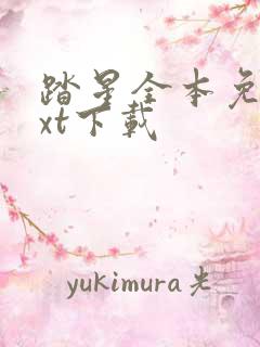 踏星全本免费txt下载