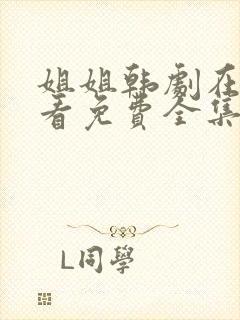 姐姐韩剧在线观看免费全集高清