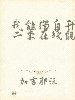 我能独自升级第二季在线观看