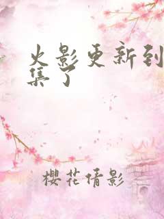 火影更新到多少集了