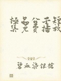 极品公子短剧全集免费播放