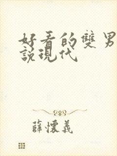 好看的双男主小说现代