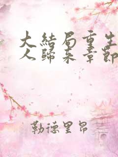 大结局重生之美人归来章节