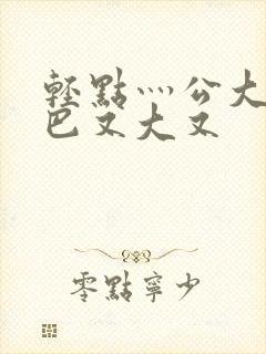 轻点灬公大ji巴又大又