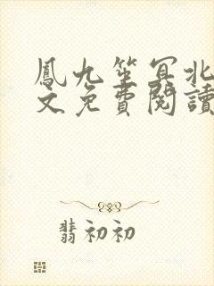 凤九笙冥北慎全文免费阅读笔趣阁