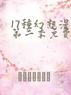 17种幻想漫画第二季免费阅读