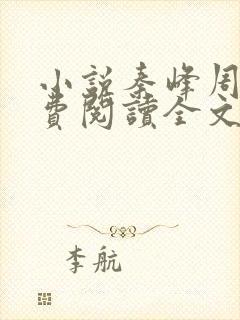 小说秦峰周茜免费阅读全文