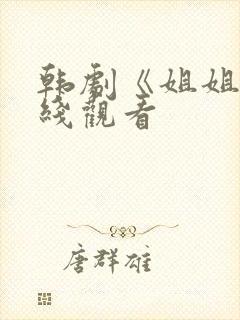 韩剧《姐姐》在线观看