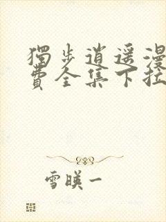 独步逍遥漫画免费全集下拉式漫画