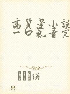 高质量小说推文一口气看完