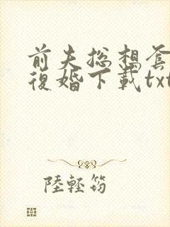 前夫总想套路我复婚下载txt