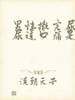 男性撒完尿之后尿道口痛是什么原因