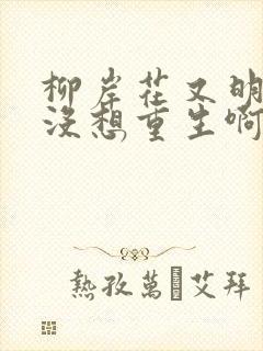 柳岸花又明我真没想重生啊