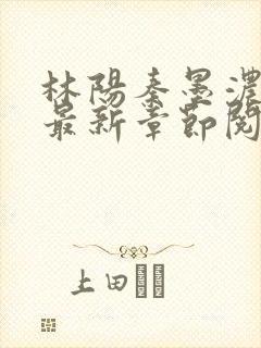 林阳秦墨浓免费最新章节阅读