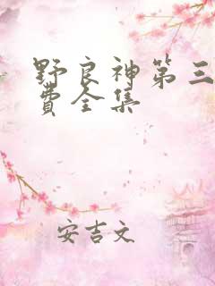 野良神第三季免费全集