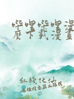 哔哩哔哩漫画怎么下载漫画