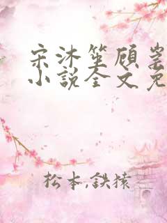 宋沐笙顾崇锦的小说全文免费阅读