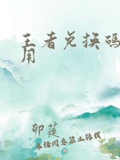 王者兑换码怎么用