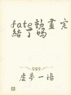 fate动画完结了吗