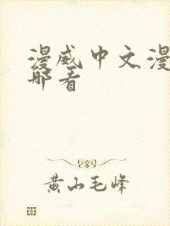 漫威中文漫画在哪看