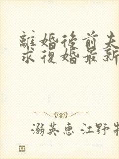 离婚后前夫哭着求复婚最新篇章