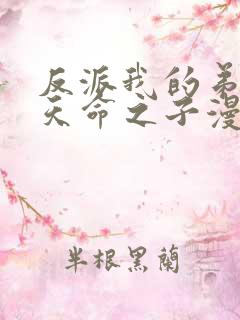 反派我的弟弟是天命之子漫画