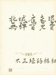北城夜未眠全文无弹窗免费阅读