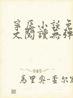 宁辰小说免费全文阅读无弹窗