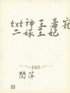 txt神王毒宠二嫁王妃