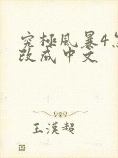 究极风暴4怎么改成中文