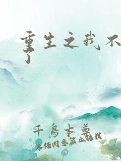 重生之我不要你了