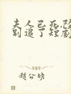 夫人已死,陆总别追了短剧在线观看