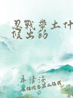 忍战带土什么时候出的