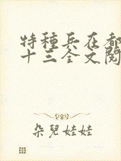 特种兵在都市夜十三全文阅读