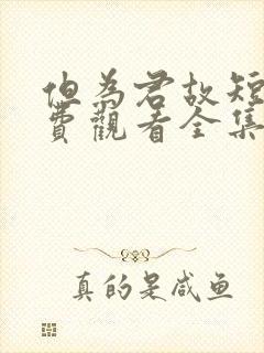 但为君故短剧免费观看全集高清版