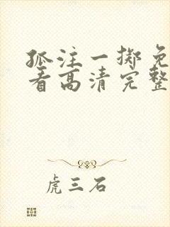 孤注一掷免费观看高清完整版国语