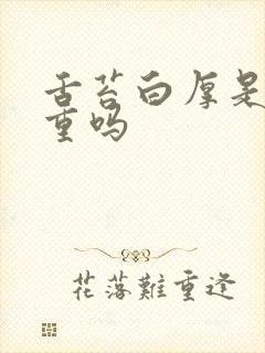 舌苔白厚是湿气重吗