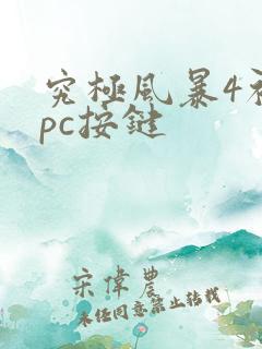 究极风暴4初始pc按键