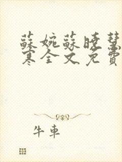 苏婉苏晓慧霍枭寒全文免费阅读