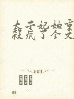 太子妃她重生后杀疯了全文阅读