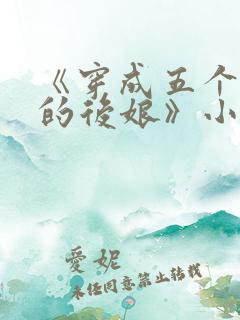 《穿成五个反派的后娘》小说