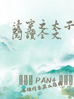 清穿之太子娇妃阅读全文