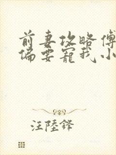 前妻攻略傅先生偏要宠我小说无弹窗