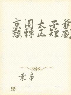 京圈太子爷每天想转正短剧